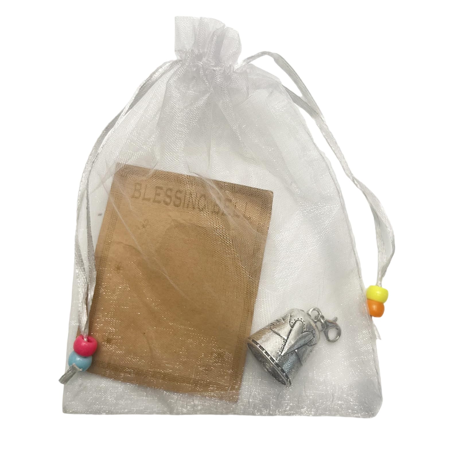 Tsophreniq 3D Blessing Bells and Greeting Card Christmas Themd Greeting with Bag Foldable Celebration with Storage Bag Festival Wishes