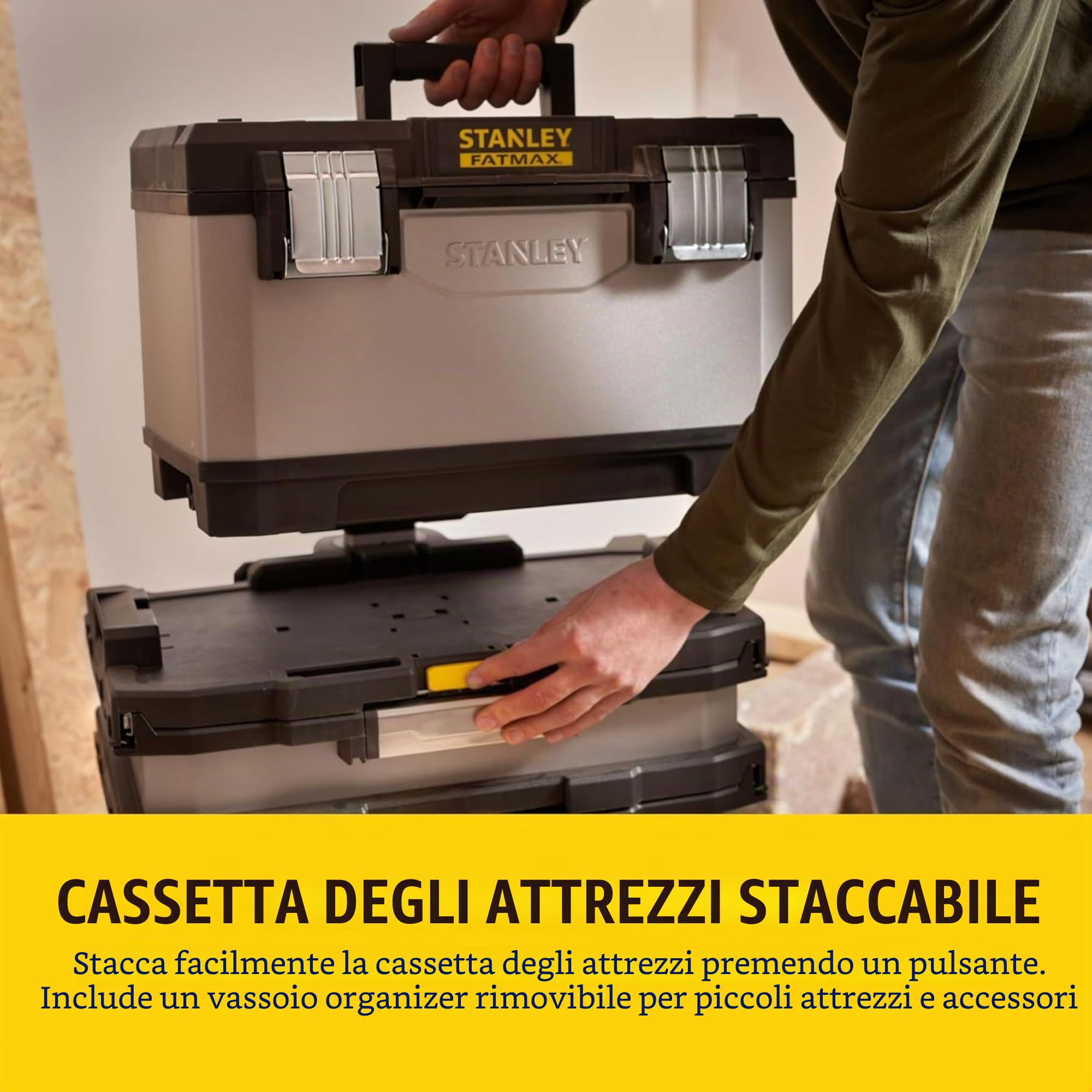 STANLEY FATMAX Carrello Porta Utensili 56.8 x 89.3 x 38.9 cm 1-95-622