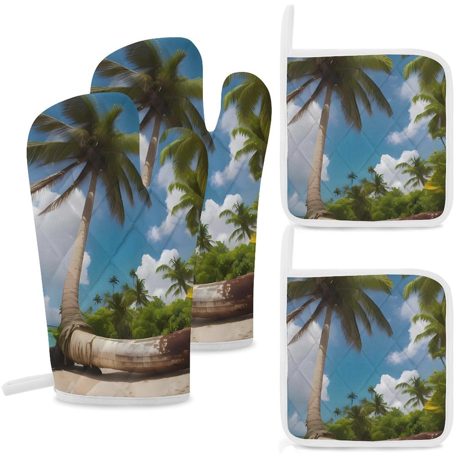 Gants de cuisine et maniques résistant chaleur, kit pâtisserie et grillades barbecue