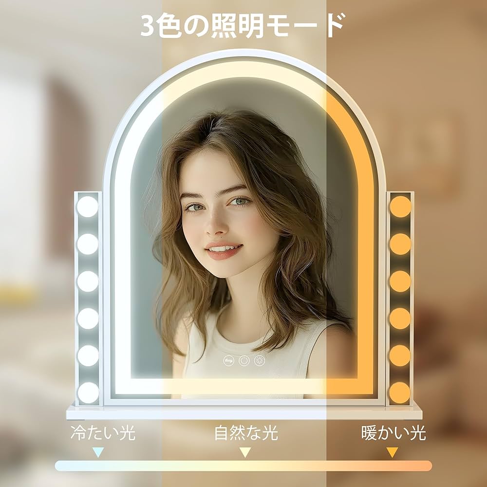 ③ VANITII GLOBAL 女優ミラー ハリウッドミラー 46×58cm Amazon.co.jp: VANITII GLOBAL 女優ミラー ハリウッドミラー 鏡