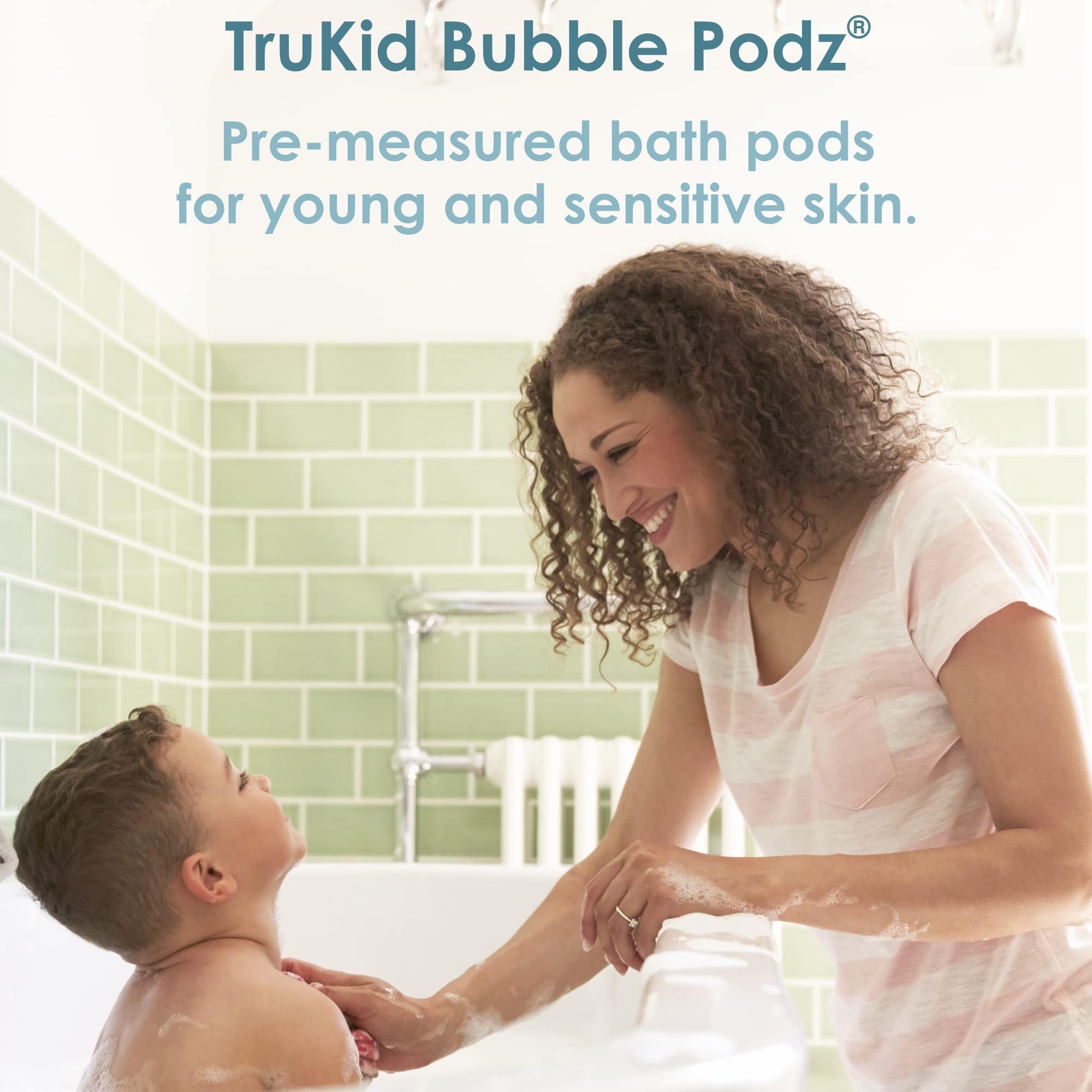 TruKid Bubble Podz Bubble Bath For Baby & Kids, Gentle