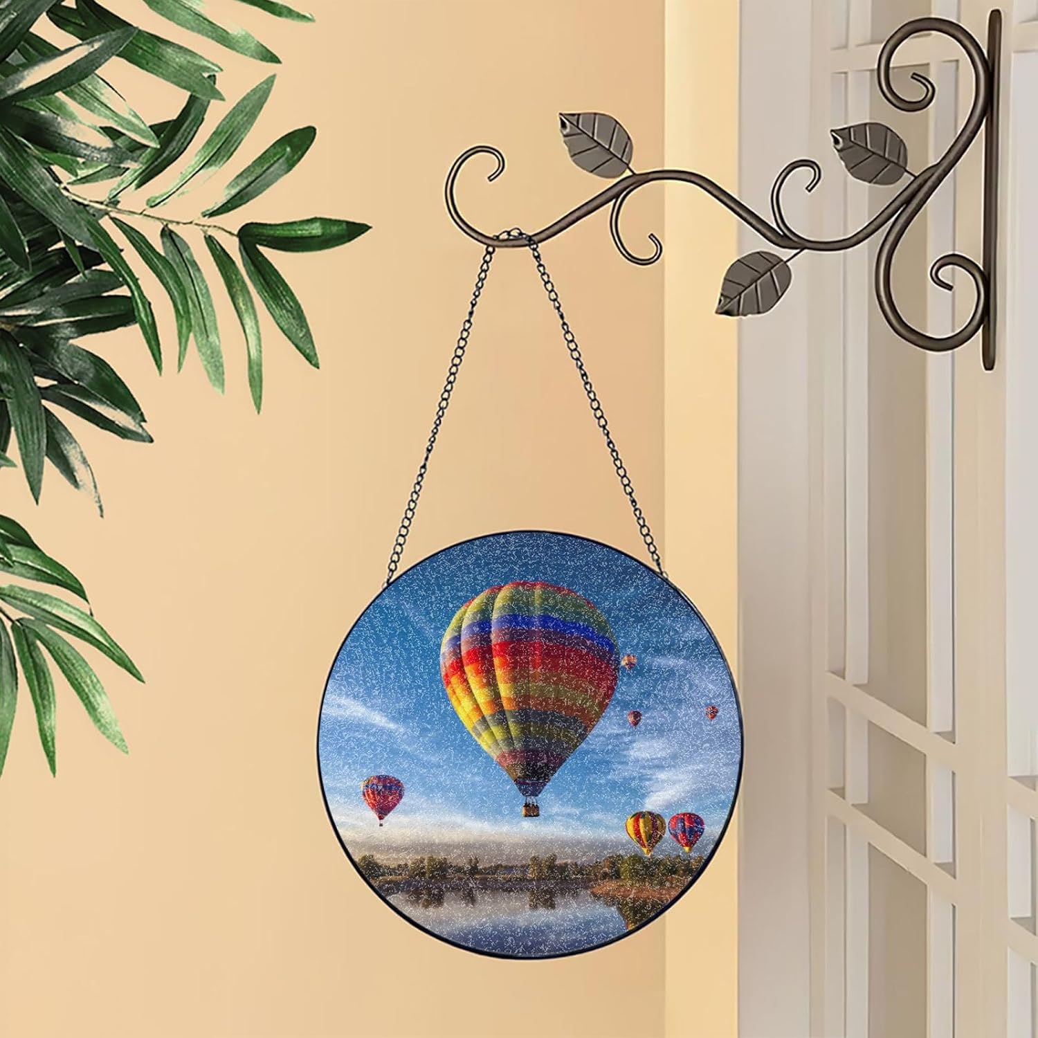 Stained Glass Window Hanging - Personalized Sun Catcher for Home Decor