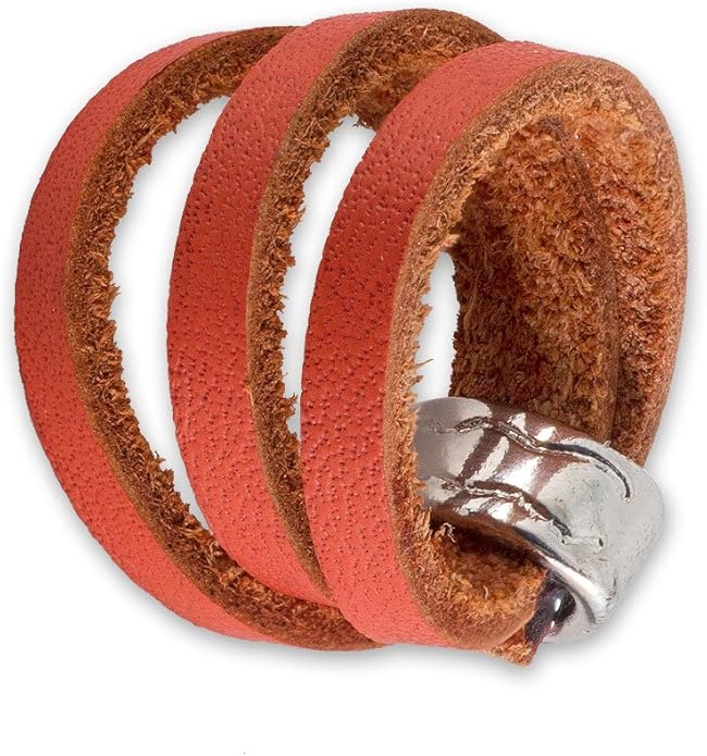 Anello In Pelle, Anello Regolabile, Pelle Marrone, Anello In - Foto 6