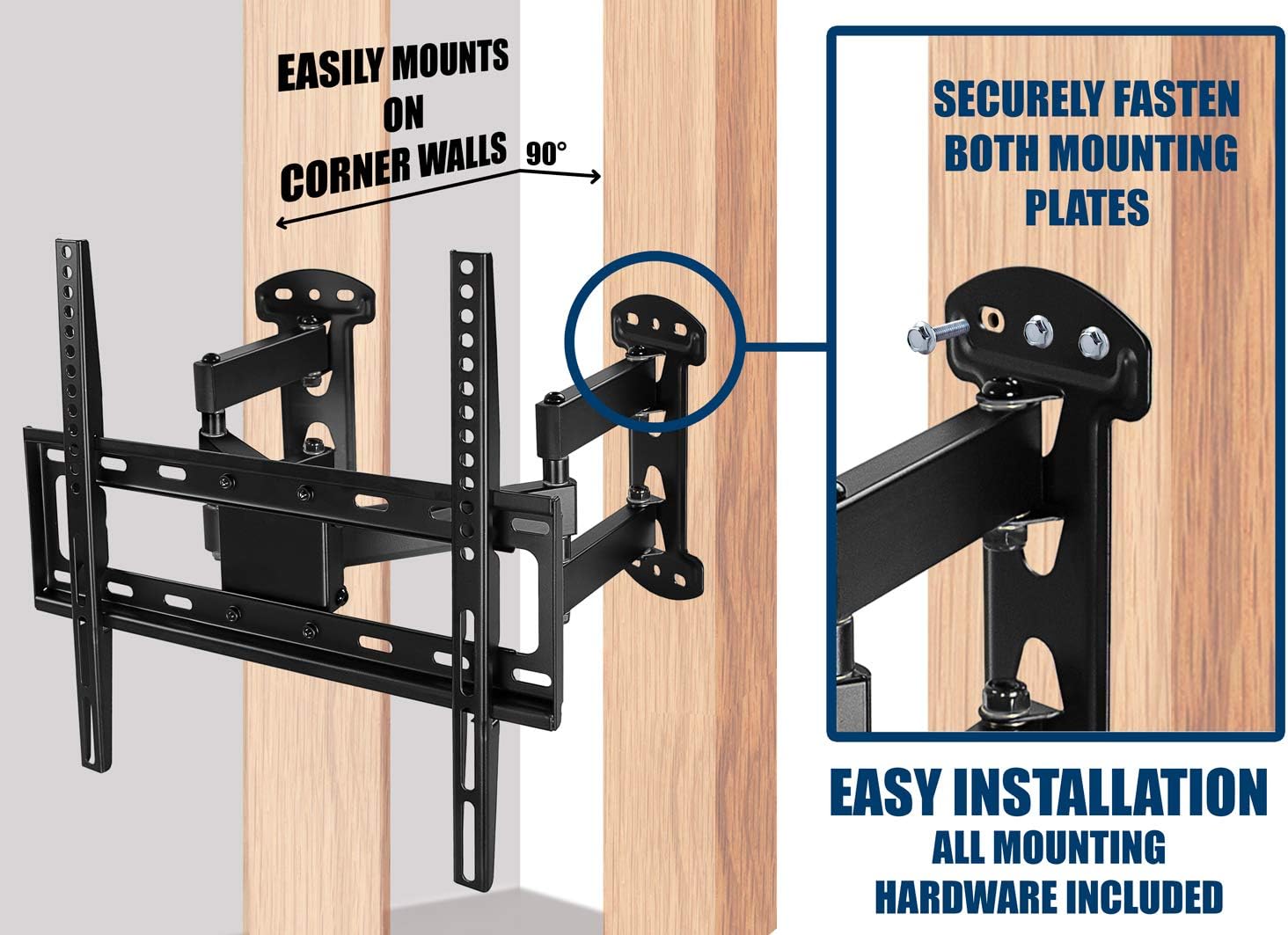 Crаzу Dеаlѕ Corner TV Wall Mount - Full Motion Swivel Wall Mount Bracket Designed for Corner Installations, VESA 400x400 Pattern Fits 32, 37, 40, 42, 50, 55 Inch Televisions, 66 Lbs Capacity, MI-4481 70% оƒƒ Evеrуthіng Corner TV Wall Mount - Full Motion Swivel Wall Mount Bracket Designed for Corner Installations, VESA 400x400 Pattern Fits 32, 37, 40, 42, 50, 55 Inch Televisions, 66 Lbs Capacity, MI-4481