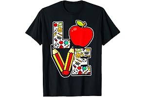 LOVE Teacher Life Apple Pencil Teacher Appreciation T-Shirt