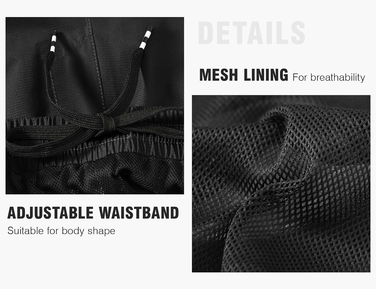 TBMPOY Men's Rain Pants Waterproof Zipper Lightweight Breathable Mesh with 3 Zipper Pockets Rain Gear Work Motorcycle