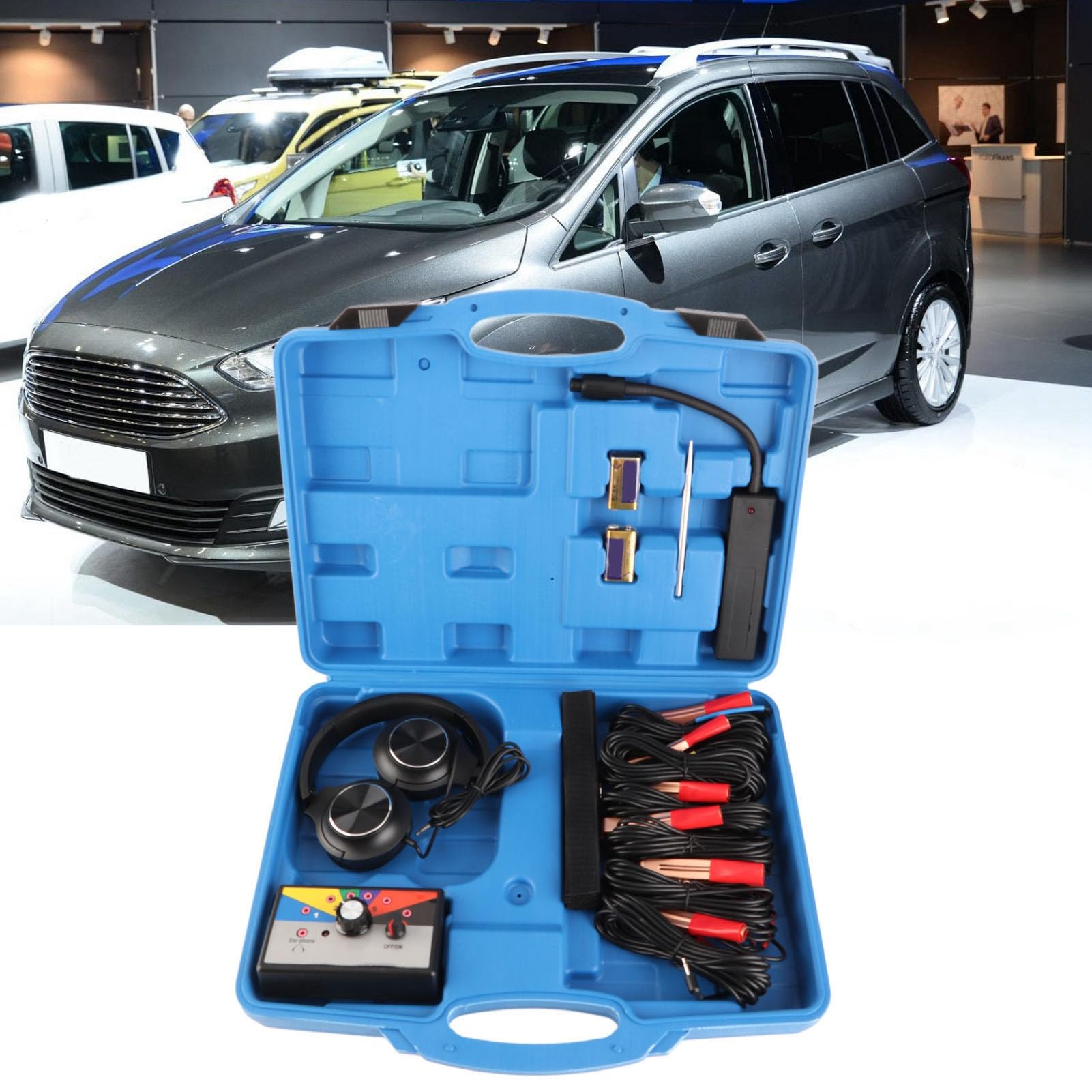 Elektronisches Stethoskop-Set, 6 Kanäle, hohe Empfindlichkeit, Anti-Interferenz, genaue Motorgeräusch-Diagnose, Oszilloskop-Mechanik-Werkzeug
