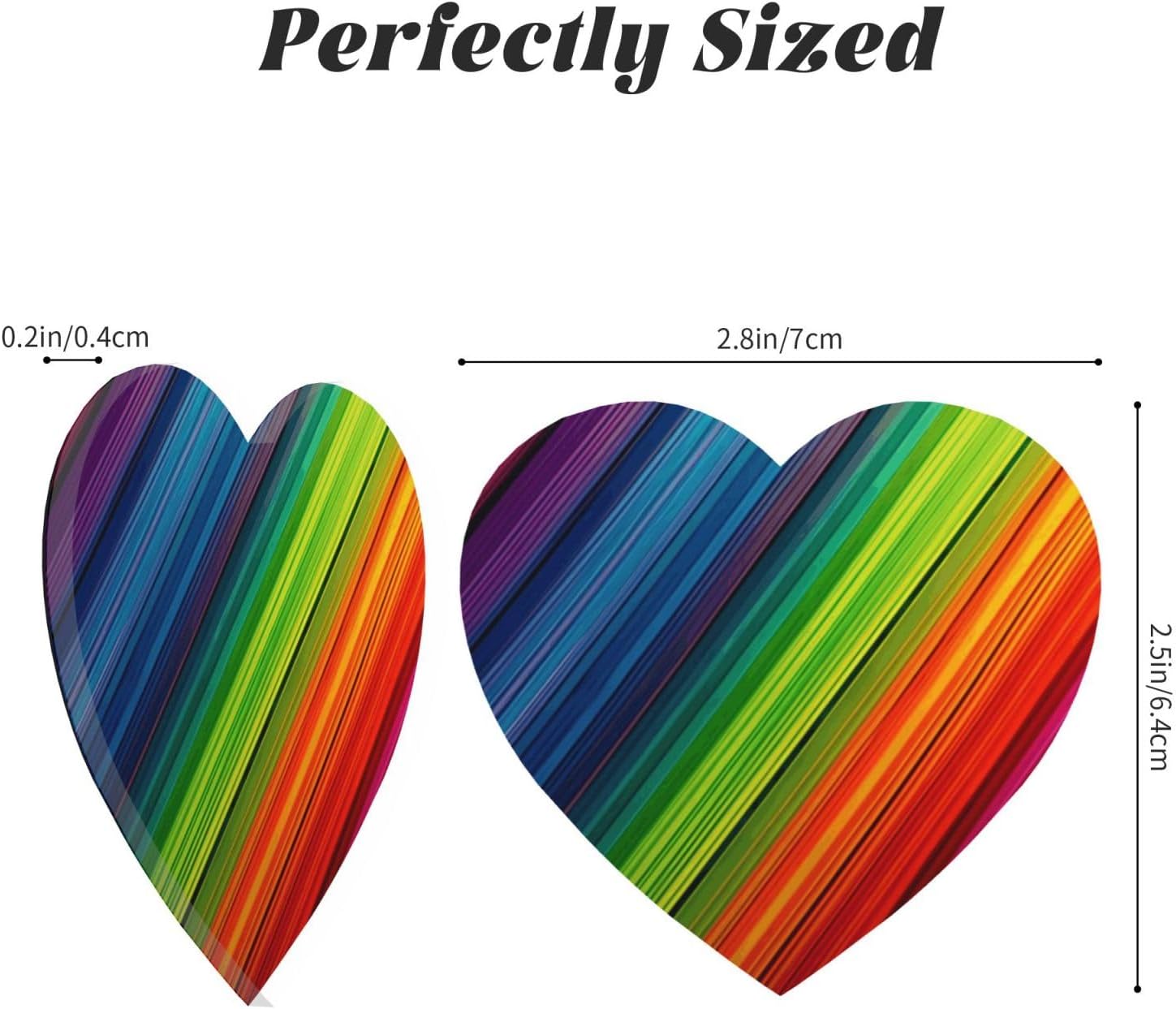 Fridge Magnets Waterproof Heavy Duty Small Magnets for Fridge Rainbow Color Stripe Refrigerator Magnets Mini Round Cute Decorative Magnets for Crafts Home Kitchen Office Whiteboard Decor image 2