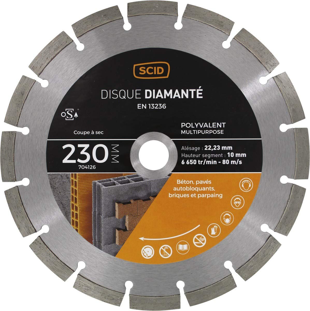 Disco Diamante polivalente profesional scid – Muela Diámetro 125 mm