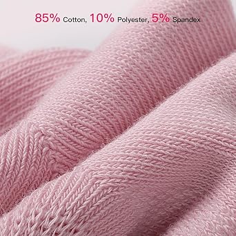 BUDERMMY No Show Trainer Socks for Womens 5 Pairs Invisible Ankle Socks Cotton Non-Slip Silicone Stripes Low Cut Casual Socks Women