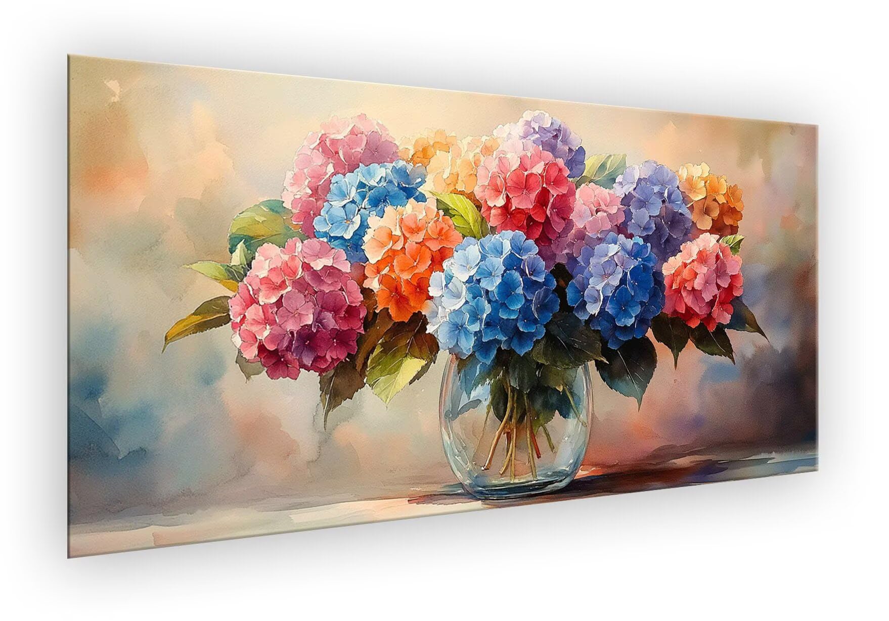 Pintar por Numeros Adultos Crisantemo, Florero Pintar por Numeros DIY Painting by Numbers Kits, con Lienzo Sin Arrugas, Pinceles y Pintura Acrílica para Decoración Pared Sin Marco 50x100cm XD-243