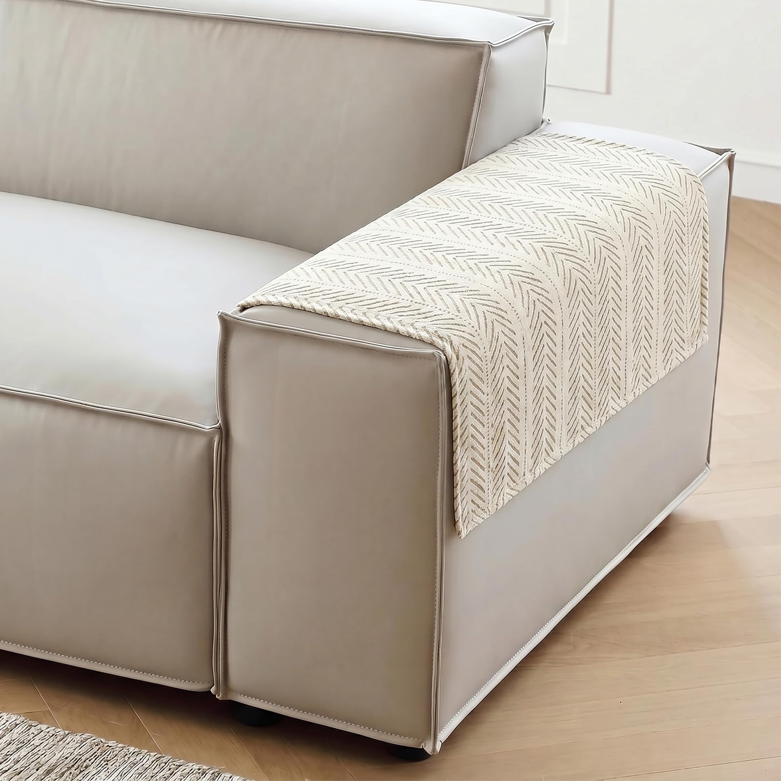 Sofa Armrest Covers, 2PCS Elastic Non Slip Sofa Covers for Fabric, 70x90cm