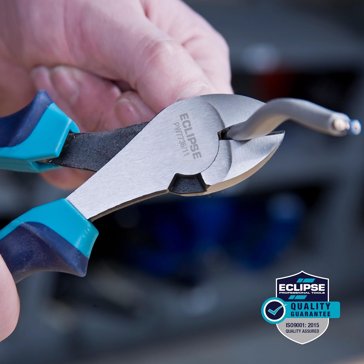 Eclipse Professional Tools 3-Piece 6" Pliers Set – Cutting, Gripping & Twisting Medium/Hard Wire | Long Nose, Diagonal & Combination Pliers with Induction-Hardened Edges & Ergonomic Handles