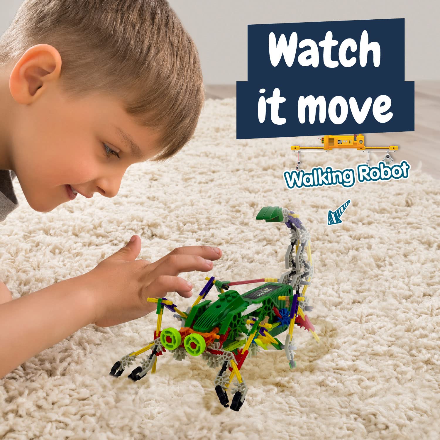 Science4you - Robotyka Scorpiobot, robot do samodzielnego budowania z 161 elementami – robot do samodzielnego budowania z tym zestawem elektroniki, gra edukacyjna UNT, zabawka konstrukcyjna dla dzieci