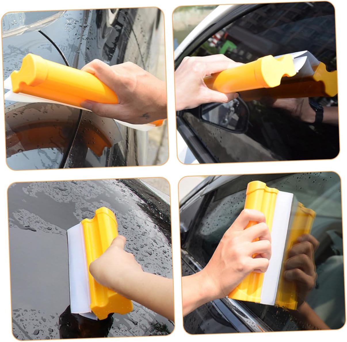 ABOOFAN Automotive Windshield Cleaner Car Squeegee 20cm Double-Sided Shower Squeegee