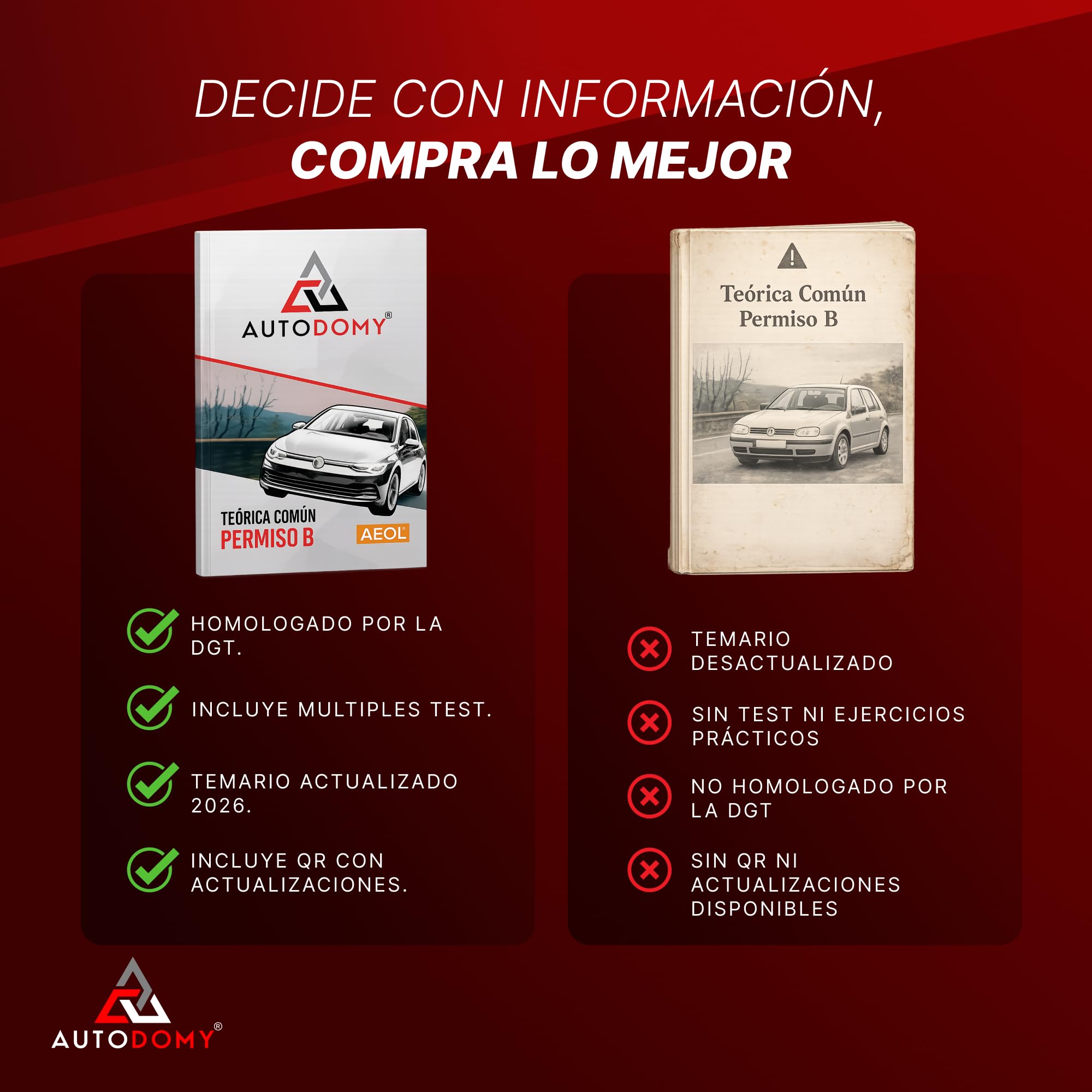 Autodomy AEOL Manual Permiso B. Teórica Común 2026