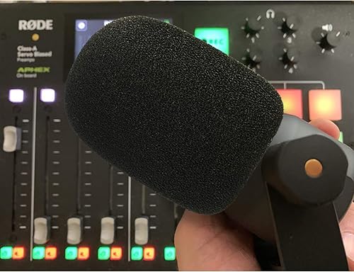 Miniatura 5 de PodMic - Cubierta de espuma con filtro pop, cubierta de viento para micrófono, personalizada para micrófono de podcasting Rode PodMic para bloquear