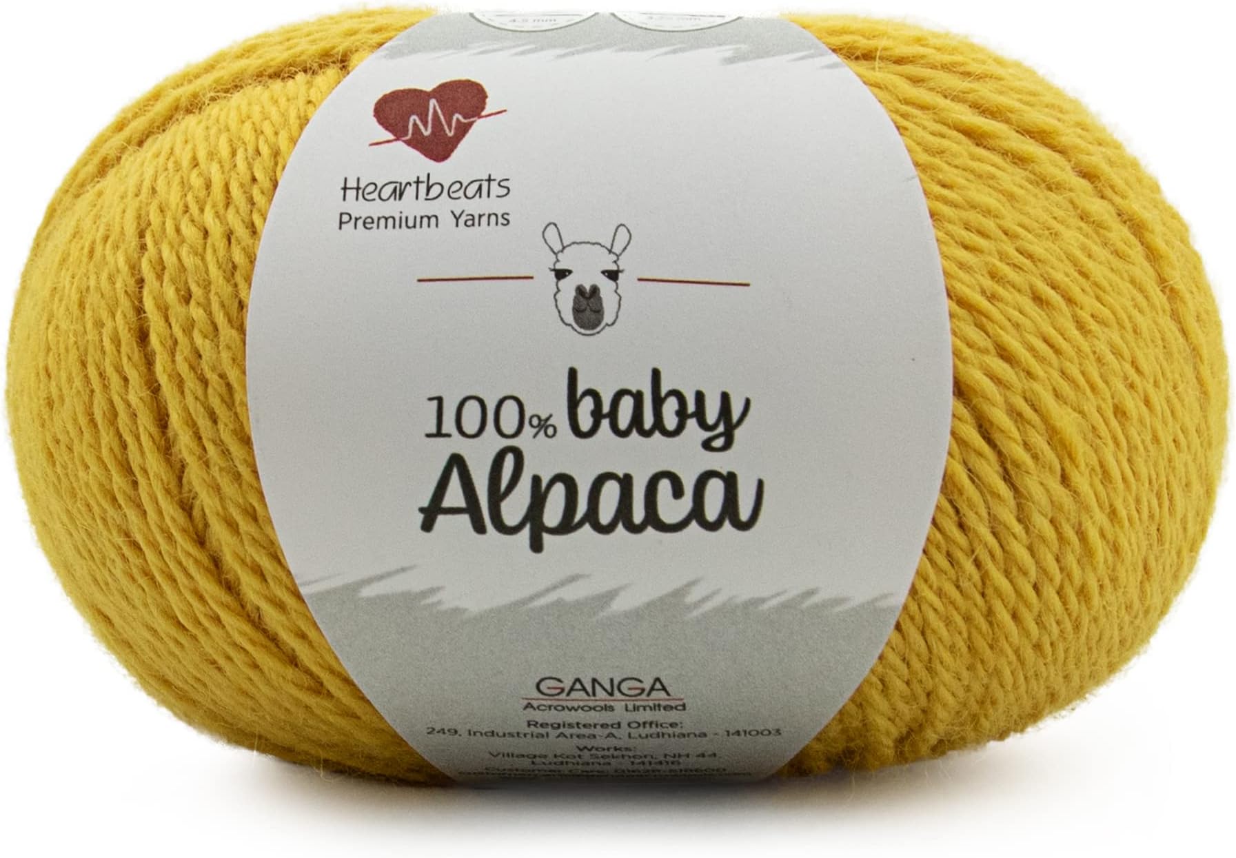 Baby Alpaca, is Pure 100% Baby Alpaca Fibre. Oekotex Class 1 Certified. Pack of 2 Balls - 50gm Each Shade no - BAC11