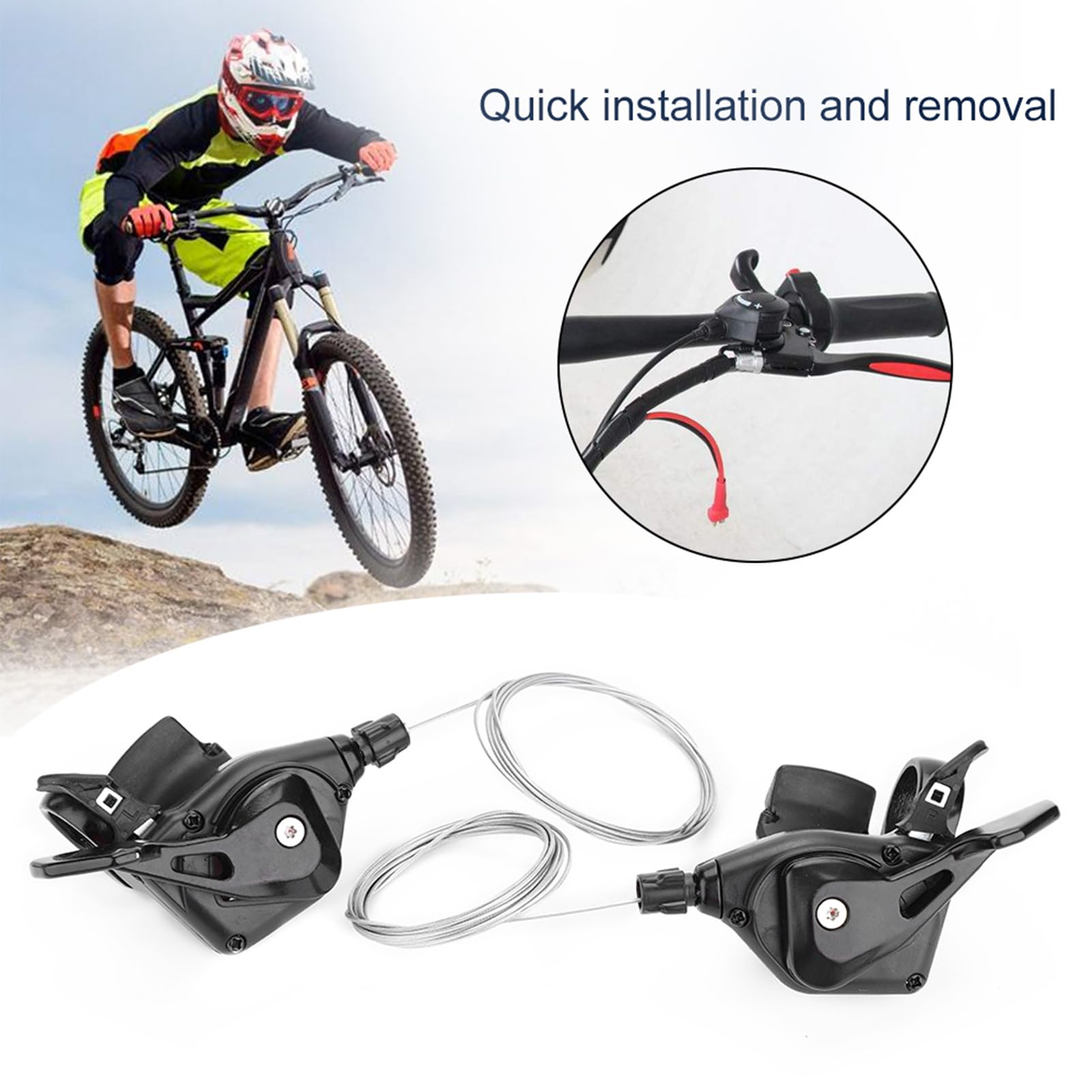 Durably Gear Change Derailleur, Lightweight Metal Construction, Control, 3x7/8/9 Speeds, Quick Installation, for Cycling Enthusiasts Seeking Cost Performance (3*7 Speed)