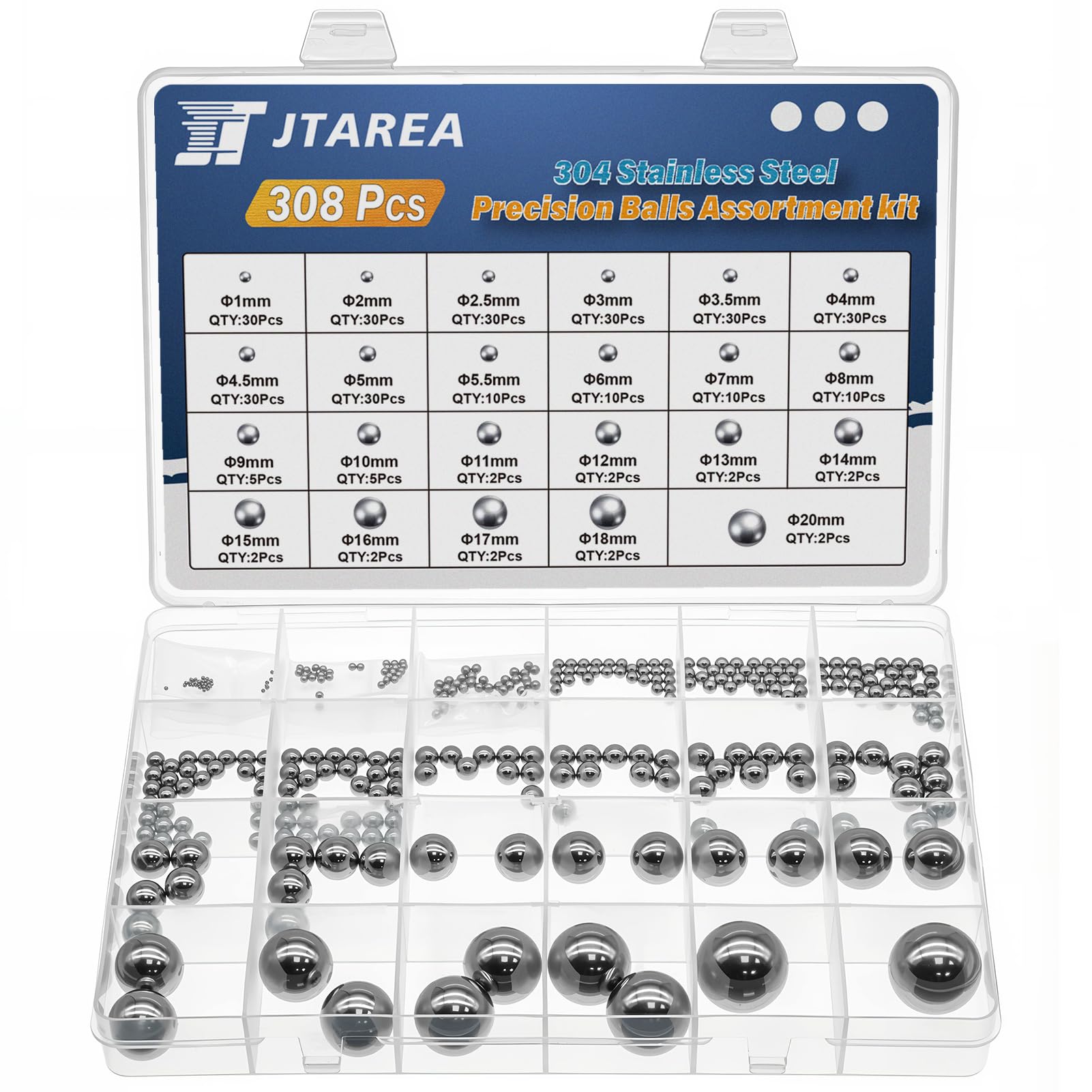 Stainless Steel Precision Balls Kit - 308PCS -1