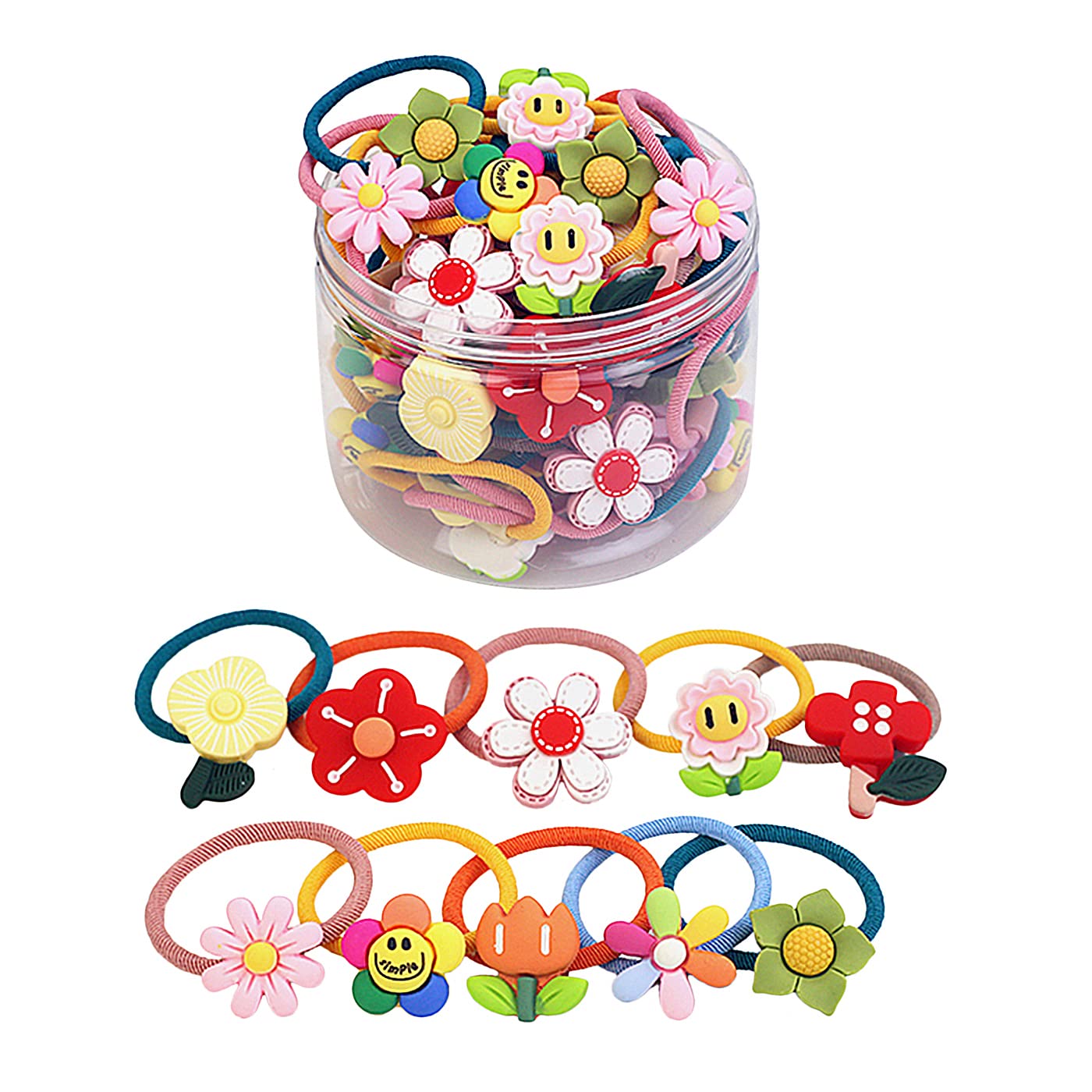 Shining Diva Fashion 20 pcs Combo Elastic Hair Bands Ties Accessories for Kids Baby Girls Women (rrsd14744hb)