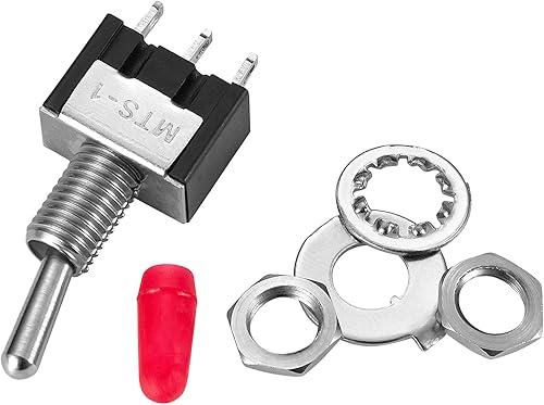 Miniatura 6 de VONVOFF Interruptor de palanca, encendidoapagado SPST con cables presoldados, 3V5V12V24V72V110V220V240VMini interruptores de palanca para automóvil,