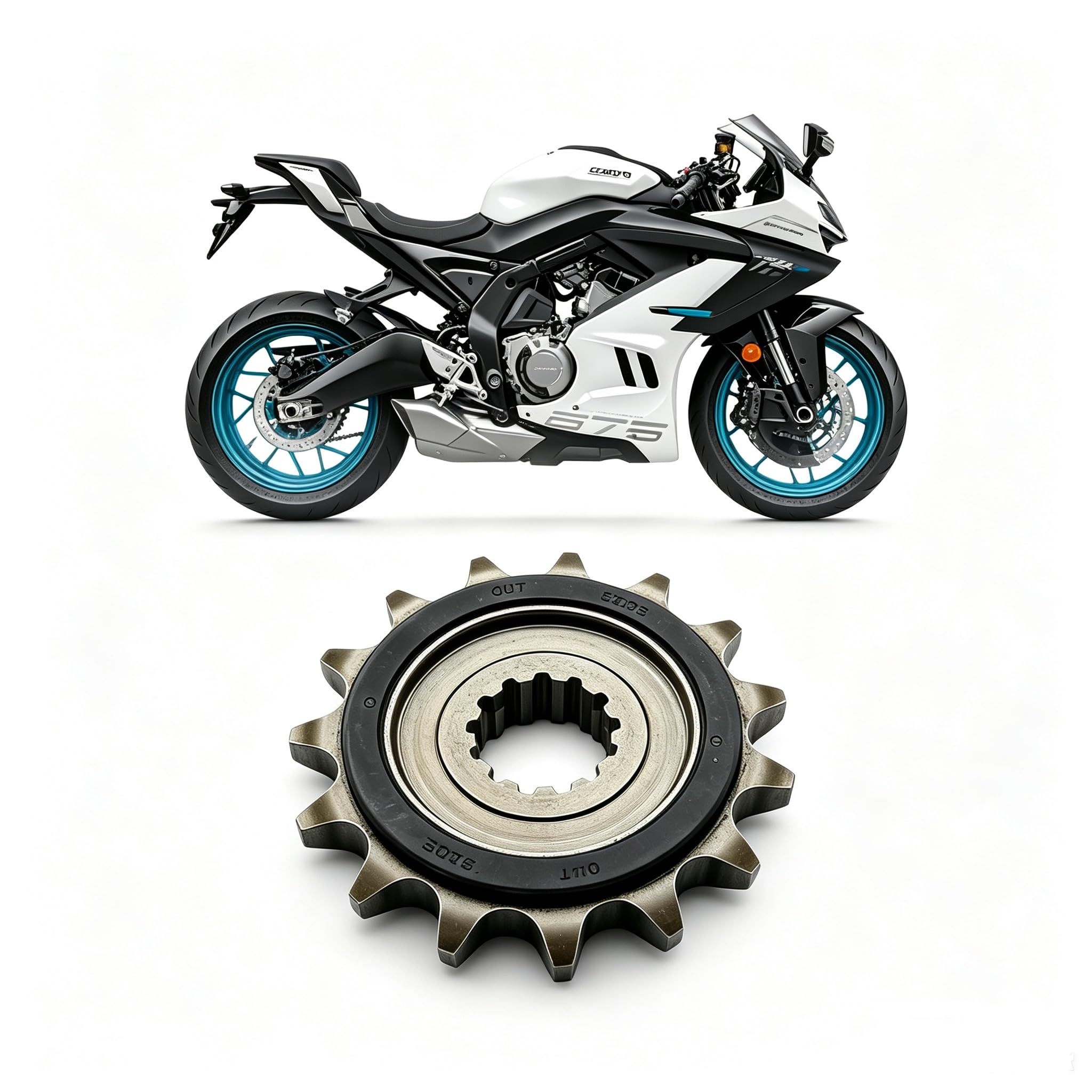 Amazon.com: TT719 Stock 15T Front Sprocket Compatible with CFMOTO