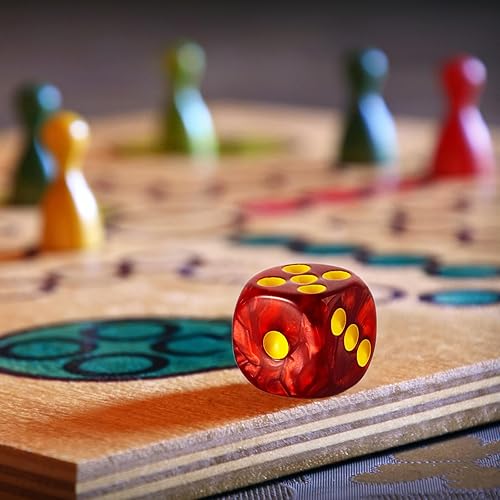 Miniatura 82 de Juego de 36 dados mini de 0.472 in, 6 caras, juego de dados con patrón de perlas, 6 dados estándar para Yahtzee, Bunco o enseñanza de matemáticas