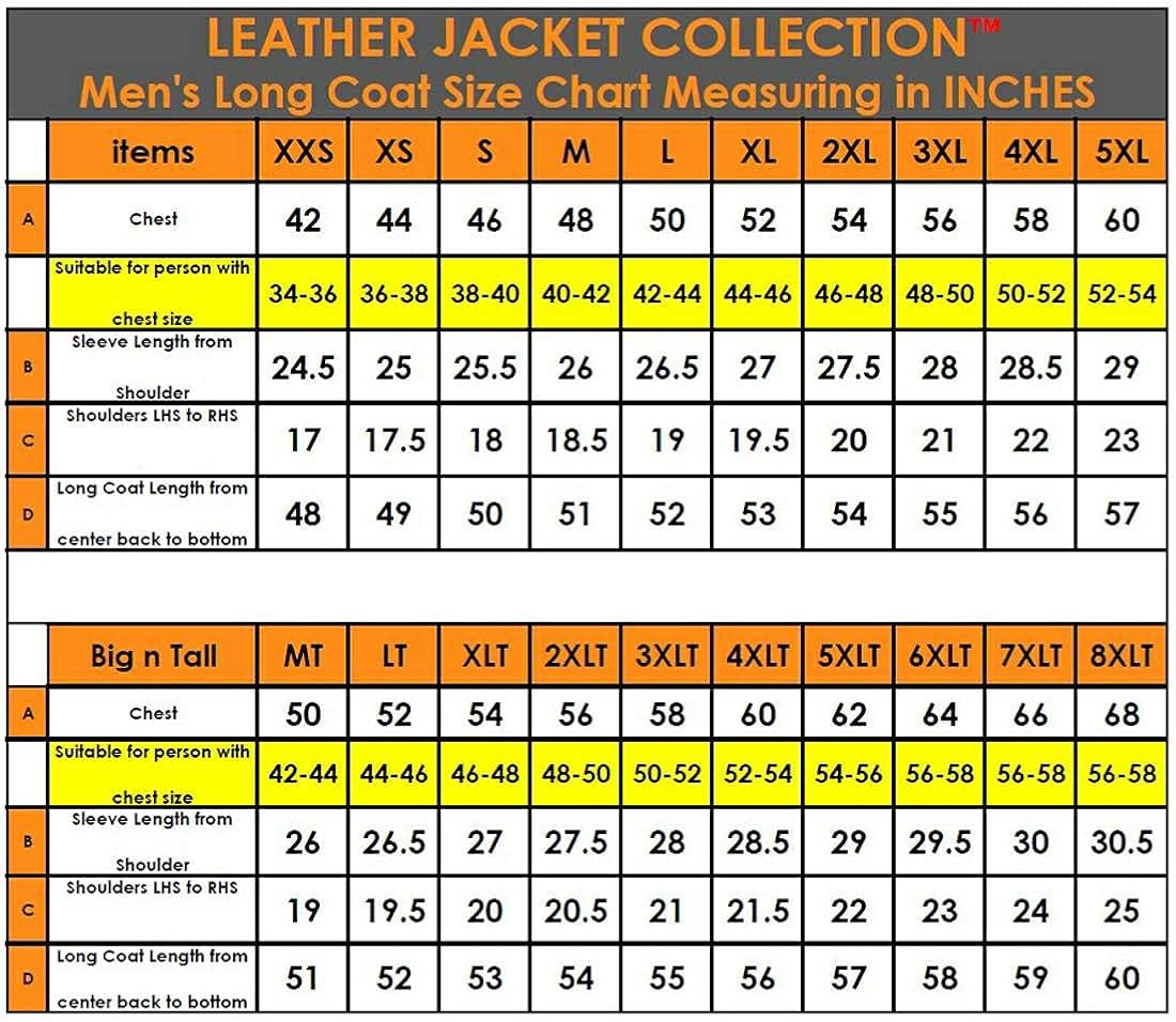 Jacket Collection Original Leather Trench Coat Black Long Coat Duster Overcoat Sheepskin for Men