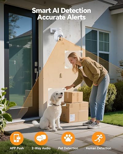 Miniatura 4 de Cámaras de seguridad solares inalámbricas para exteriores, cámaras solares 2K para seguridad del hogar, sistema de cámara de seguridad inalámbrica