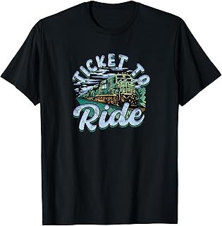 Ticket to Ride - Train - Board Games T-Shirt