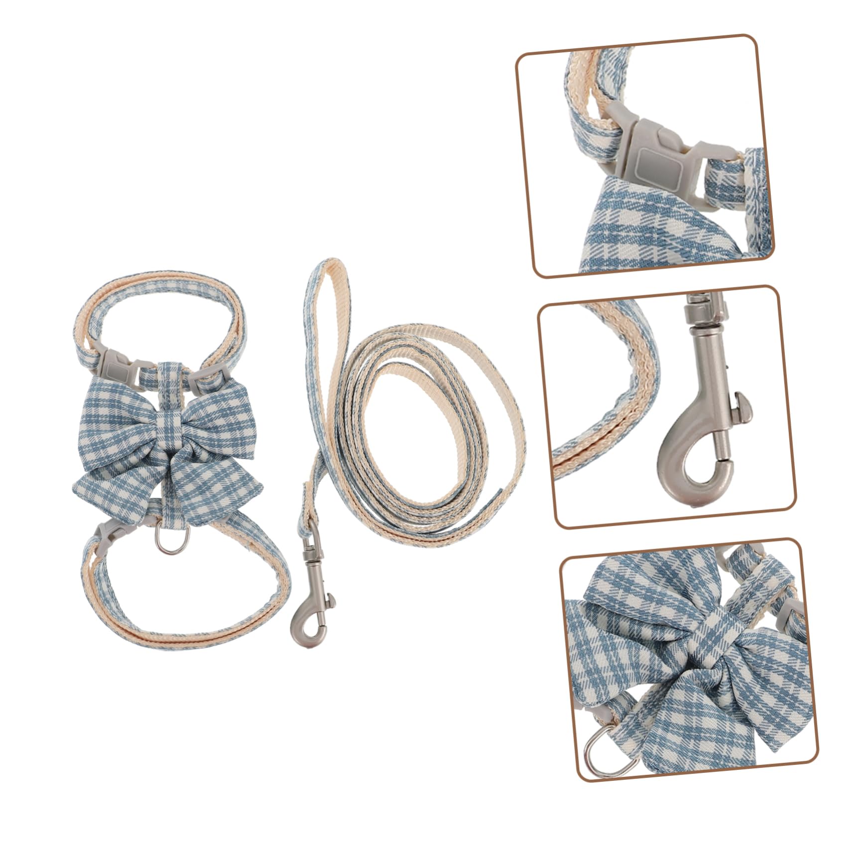YARNOW 4 Set Guinzaglio Per Gatti Cinghia Di Trazione Per Gatti Domestici Pettorina Per Corda Di Trazione Per Piccolo Cane A Piedi Regolabile Corda Per Poliestere