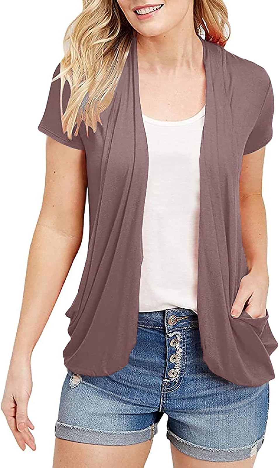 Inorin Womens Sweaters Casual Cowl Neck Chunky Cable Knit Wrap Pullover Sweater