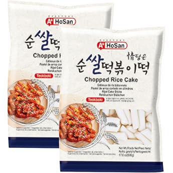 EasyCookAsia Chopped Tteokbokki Reiskuchen 500g x 2er Perfekt geschnitten & ungek hlt lagerbar Authentischer koreanischer Reiskuchen f r Tteokbokki & mehr