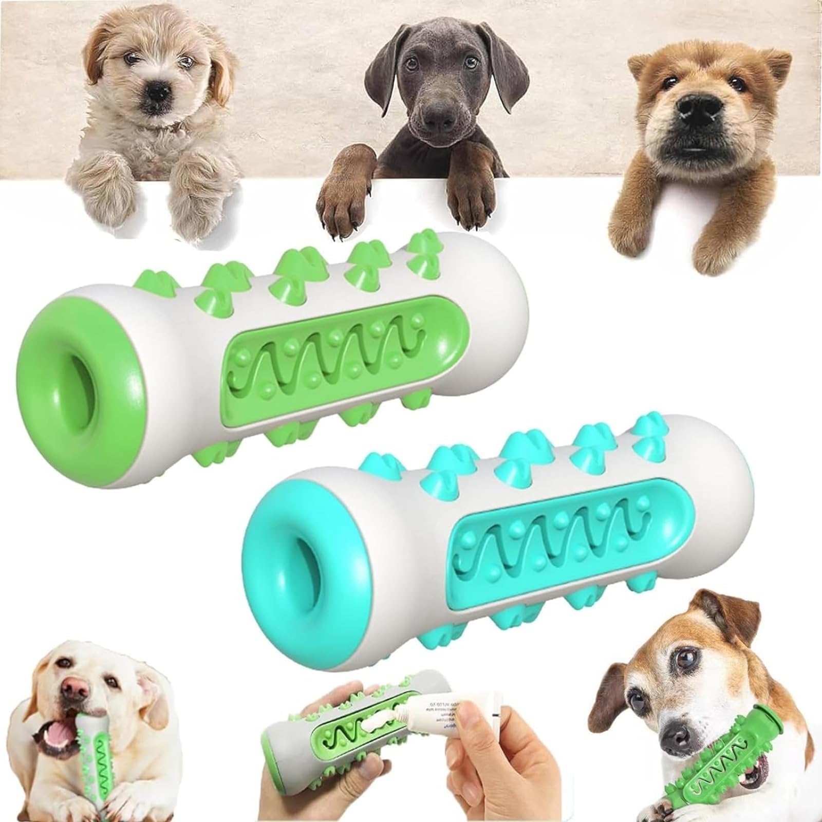 Jouet de nettoyage des dents pour chien brosses à mâcher contre le tartre bucco-dentaire - 9