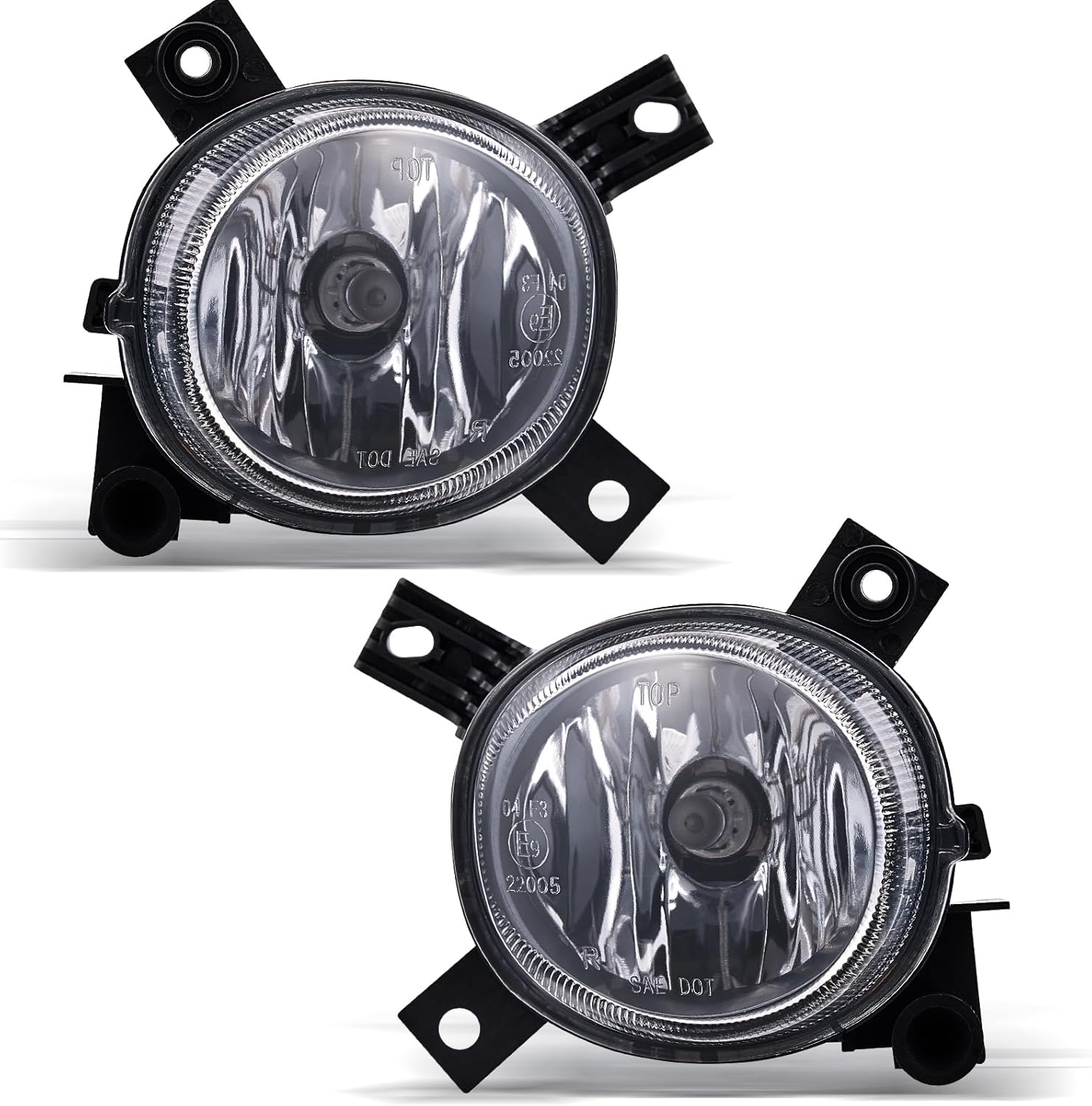 Fog Lights Fit for 2008-2013 Audi A3 Quattro Base/TDI Hatchback; Sport Package A4/S4 (Quattro Cabriolet Convertible, Sedan, Avant Wagon) 2005-2008 Clear