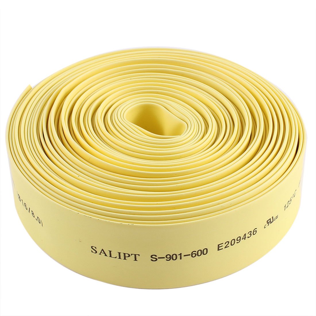 Ruilogod Polyolefin 2:1 Heat Shrink Shrinkable Tube Pipe 16mm Dia 8m Yellow
