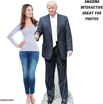 Star Cutouts SC1950 Donald Trump Pink Tie Lifesize Cardboard Cutout (188 cm) – Political Display, Parties, Events & Collector Rooms