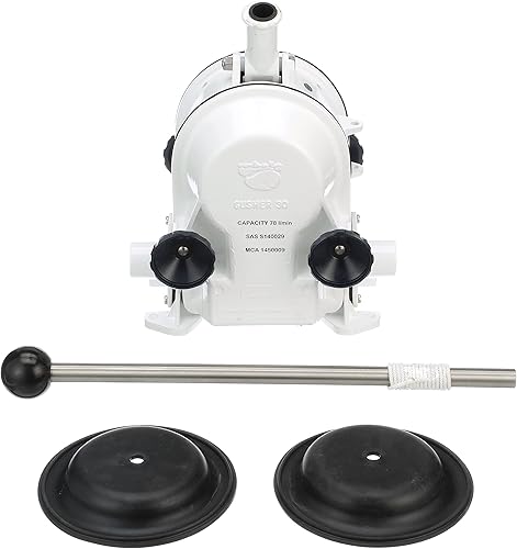 Miniatura 4 de Whale Gusher 30 Bomba de sentina manual de doble acción, caudal de hasta 31 GPM, para barcos de más de 40 pies