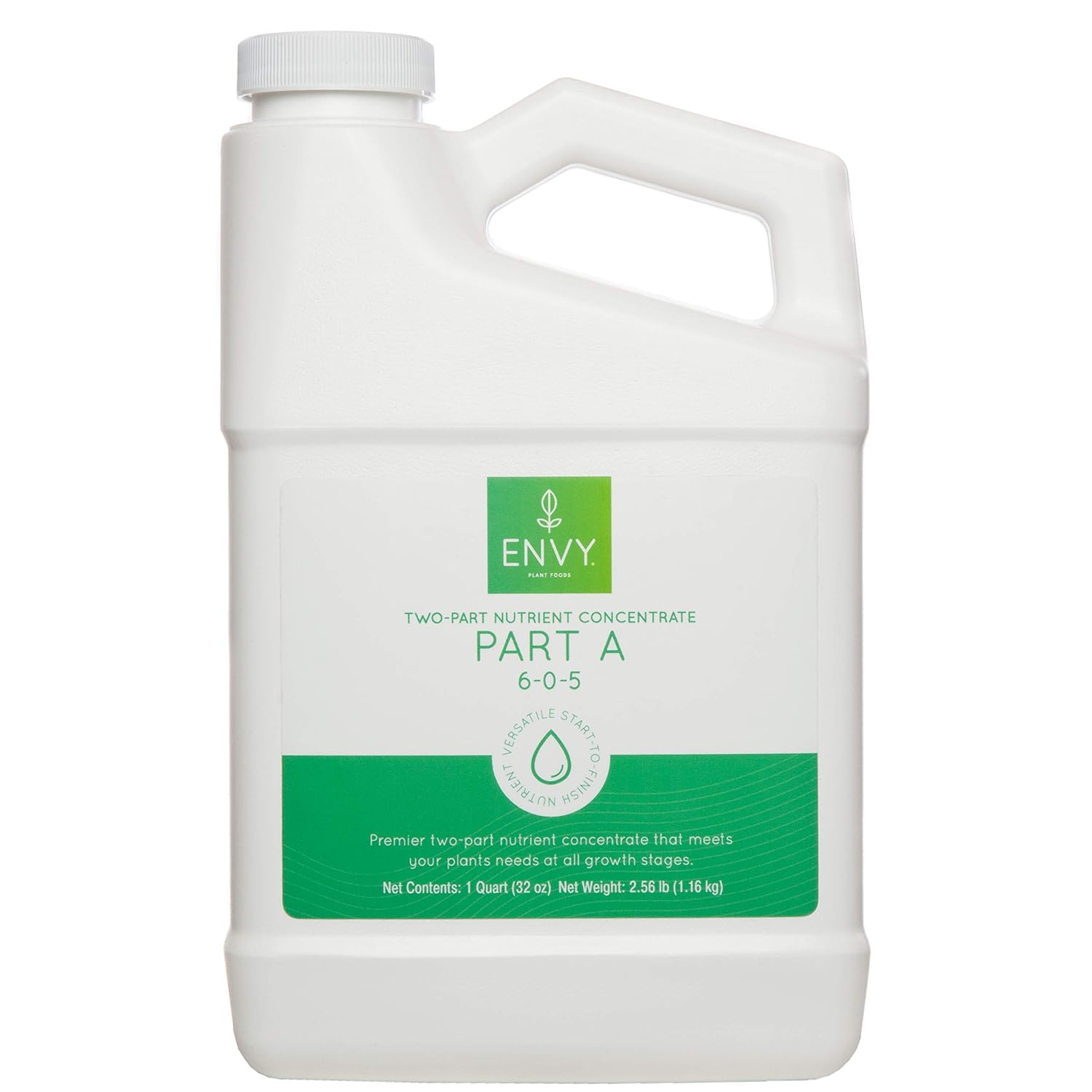 ENVY Part A (6-0-5) NPK - Part A of Two-Part Base Nutrients for Hydro, Soil & Coir (Quart)
