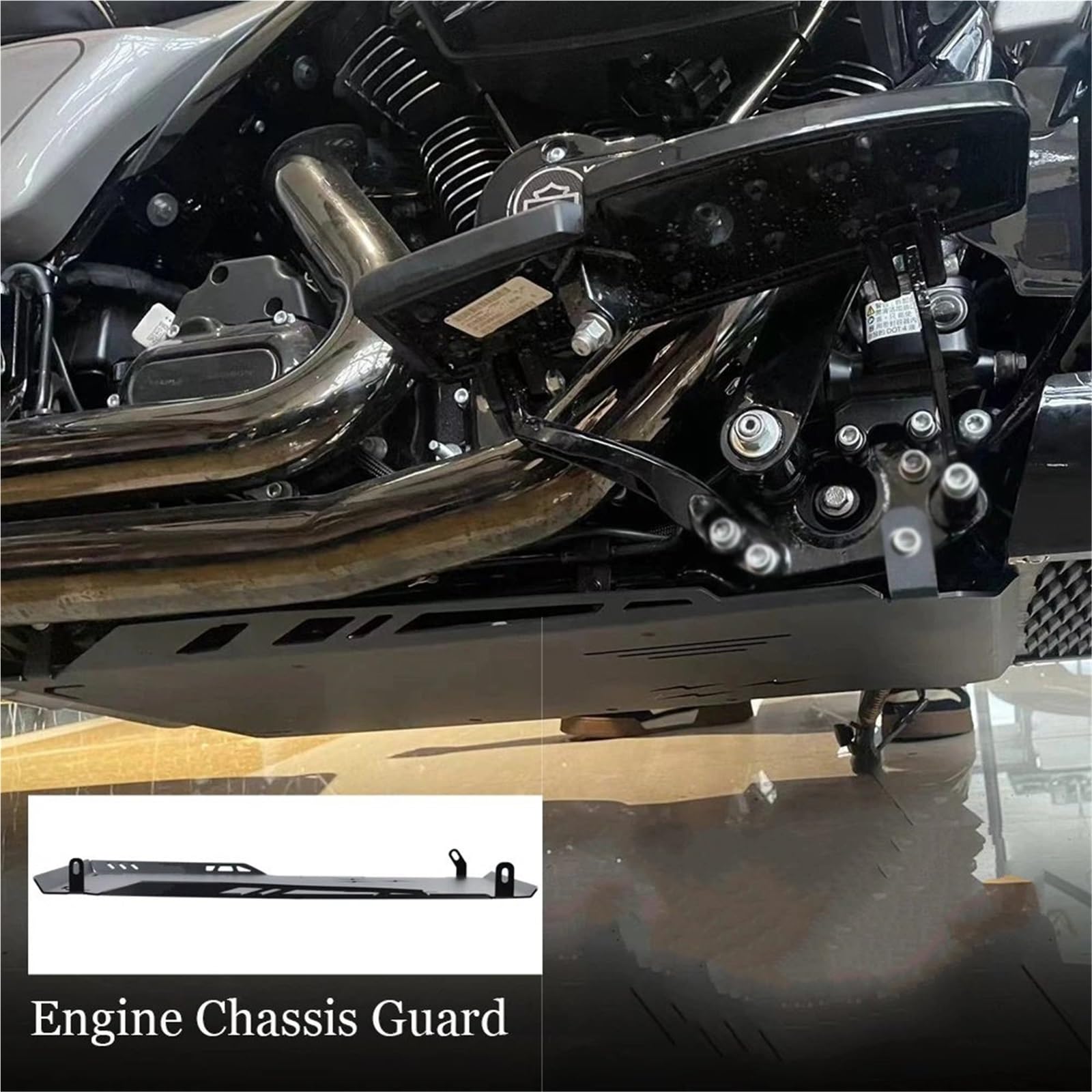 Per Street Glide FLHX Strada FLTRX 2024 Accessori Piastra paramotore Base motore inferiore Telaio copertura motore Base del Motore