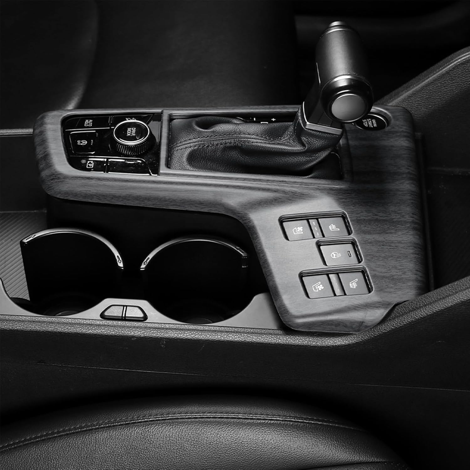 Compatible with 2023 2024 2025 2026 Kia Sportage Accessories Grain Car Manual Gear Shift Panel Cover Interior Trim (Wood Grain)