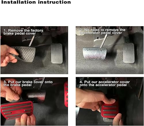 Miniatura 5 de CKE Para Toyota Corolla Cross 2024 2023 2022 para Toyota Corolla 2024 2023-2019 Accesorios antideslizantes Fundas de pedal de auto para freno