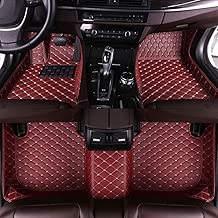8X-SPEED Custom Car Floor Mats for Honda Civic 2016-2019(Electric Button Hand Brake) Full Coverage All Weather Protection Waterproof Non-Slip Leather Liner Set - coolthings.us