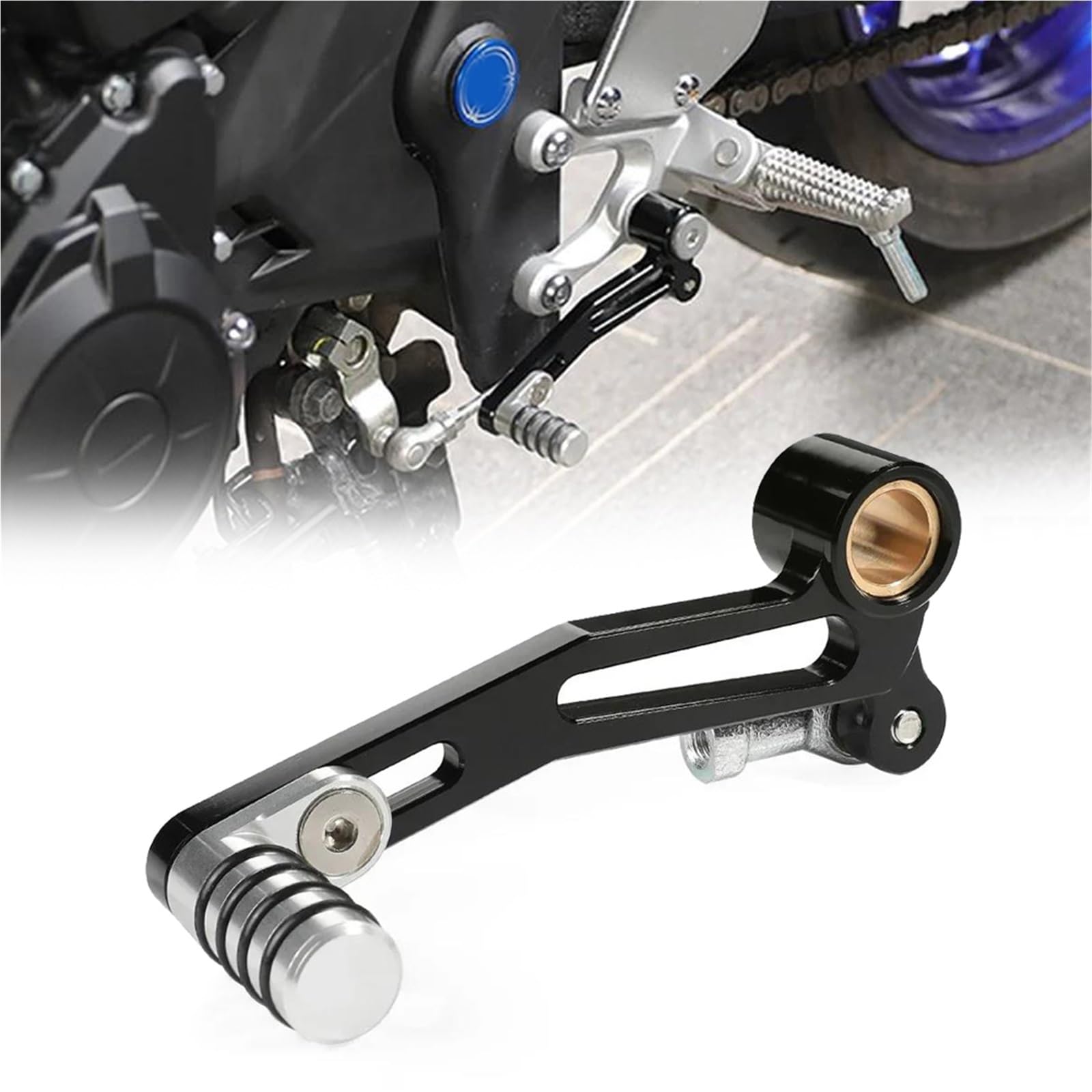 XYHZMZ Shifter Pedal Gear Shift Lever for Yamaha MT03 MT25 YZF R3 R25 2015-2024 MT 03 Motorcycle Adjustable Gearchange Left Foot Peg