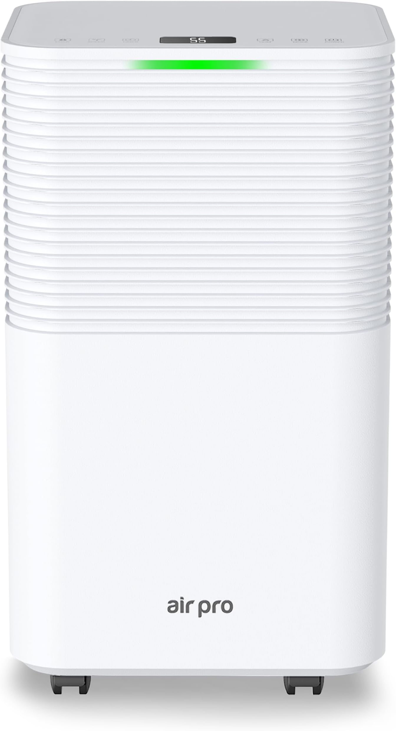 Air Pro 12L/Day Digital Dehumidifier - Large 2L Tank, Sleep Mode, 24 HR Timer For Laundry Drying, Bedroom, Basement, Garage & Kitchen - Quiet and Portable Electric Mould, Damp, Condensation Remover