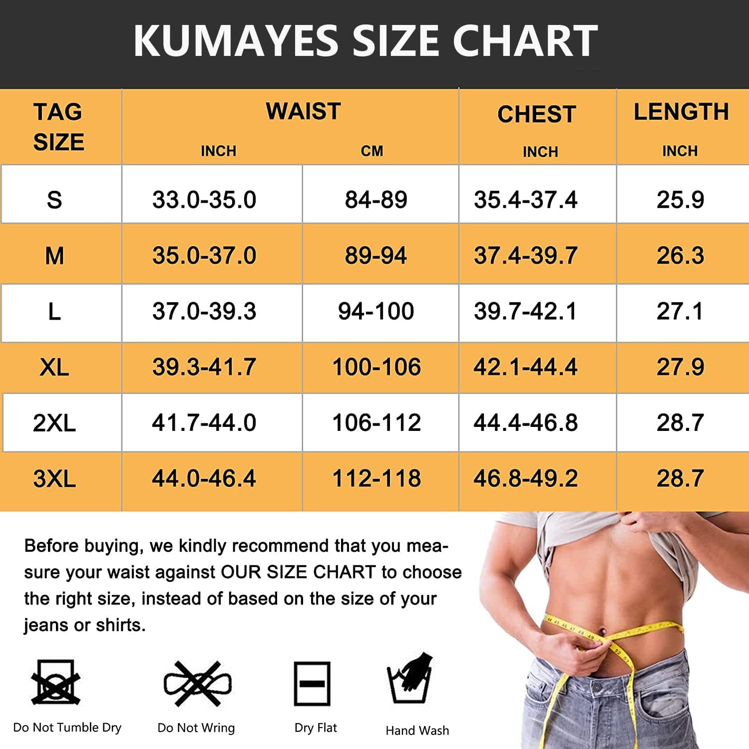 KUMAYES Faja Reductora Adelgazante Hombre Neopreno Camiseta Reductora Compresion de Sauna Sudoración para Deporte Fitness
