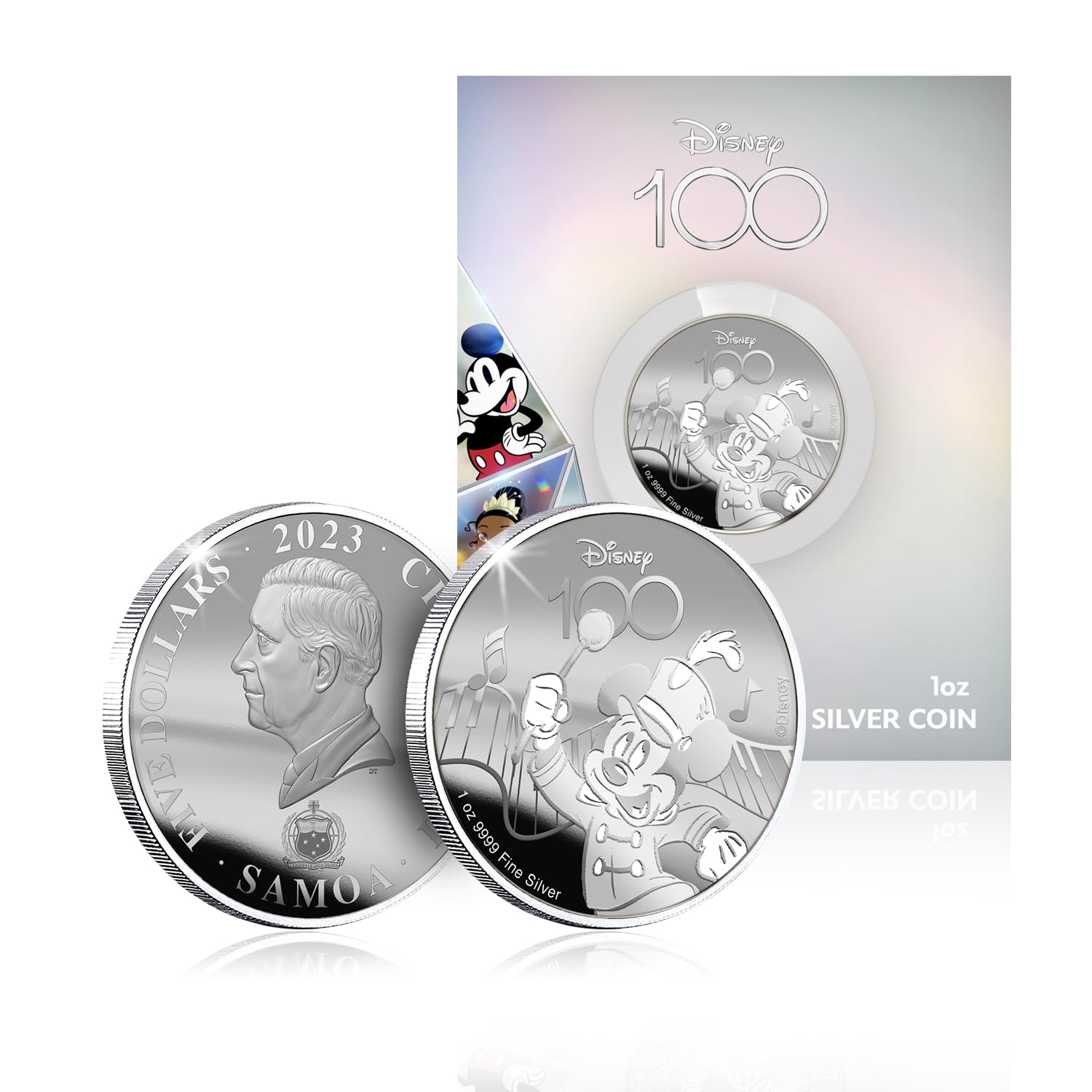 2023 ニウエ1oz銀貨 ミッキー&ミニー FirstStrike Disney 100th Anniversary Mickey Mouse 1oz Silver Coin 2023 Limited