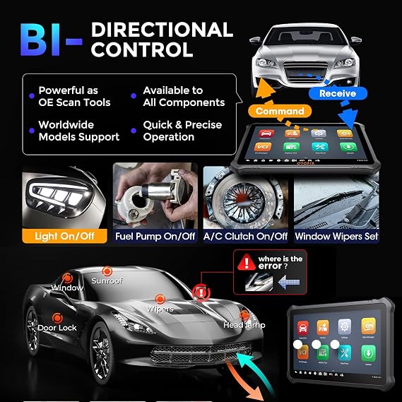 OTOFIX D1 Max2 OE Full System Diagnostics Scanner with 2-Years Free Update, 2026 New Bi-Directional Scan Tool for Car, 40+ Service Functions, Advanced ECU Coding, 10000+ Car Coverage, V.A.G Guided