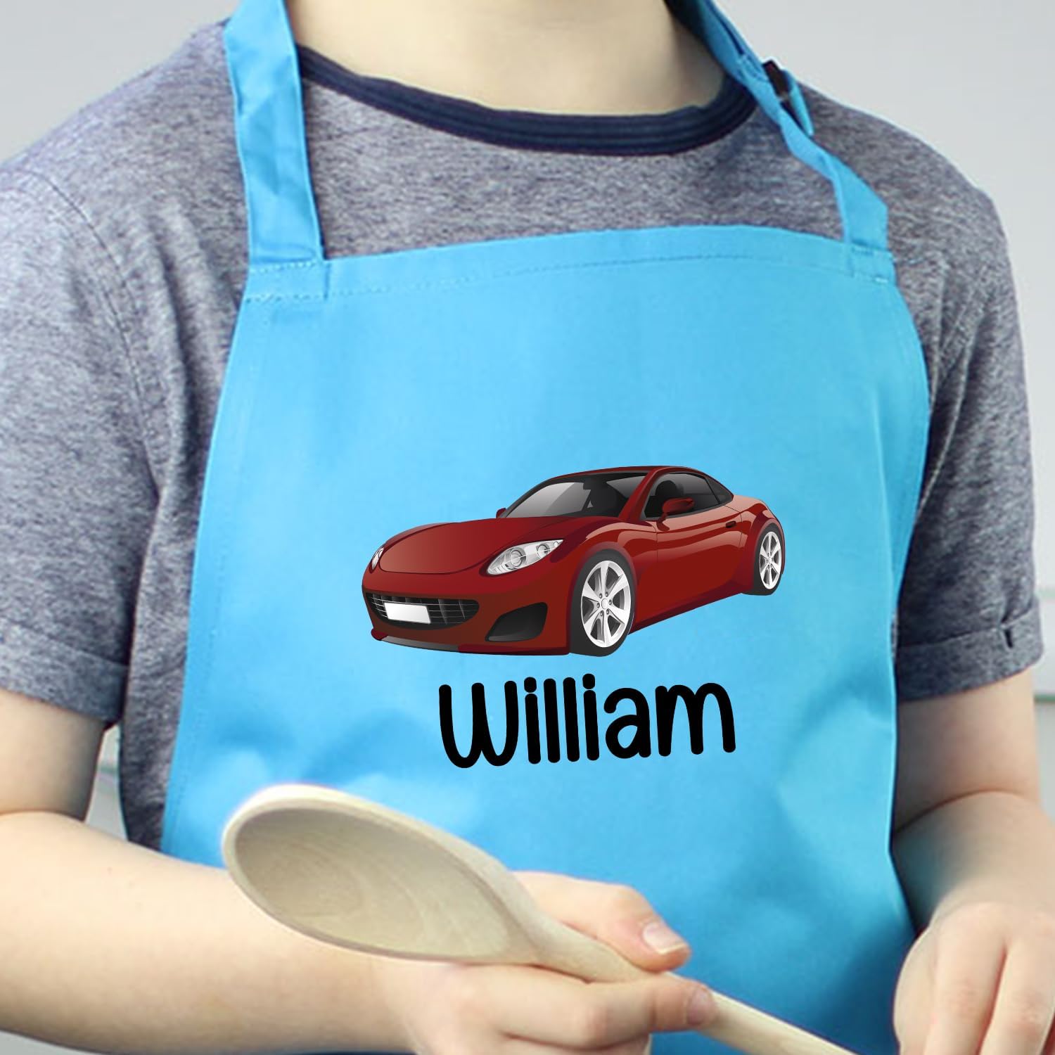 Custom Kids Apron, Personalized Kids Cooking Apron and Chef Hat Set, Kid Play, Painting Apron, Boys Cooking Apron, Little Girls Aprons, Chef Apron and Hat for Child, Different Design and Color Option - Image 9